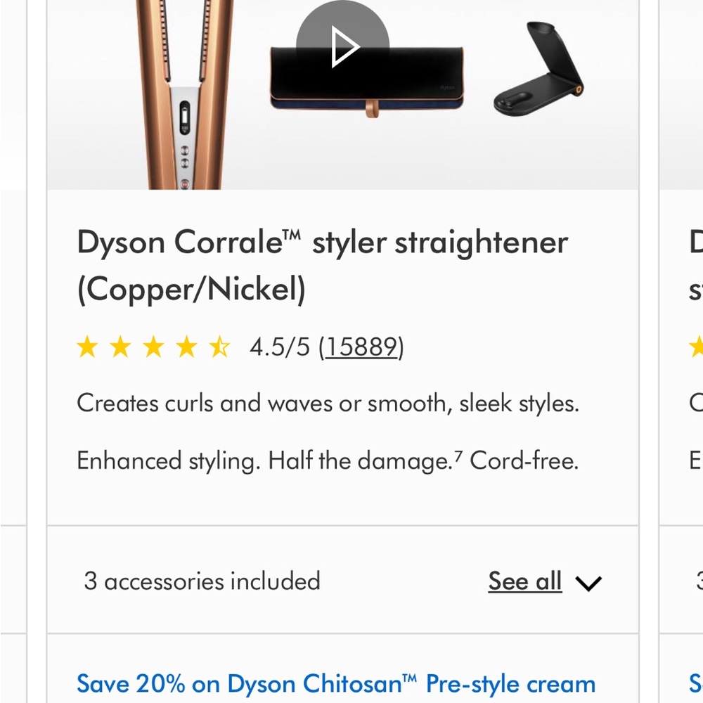Dyson Corrale Hair Styler in Copper and Nickel
